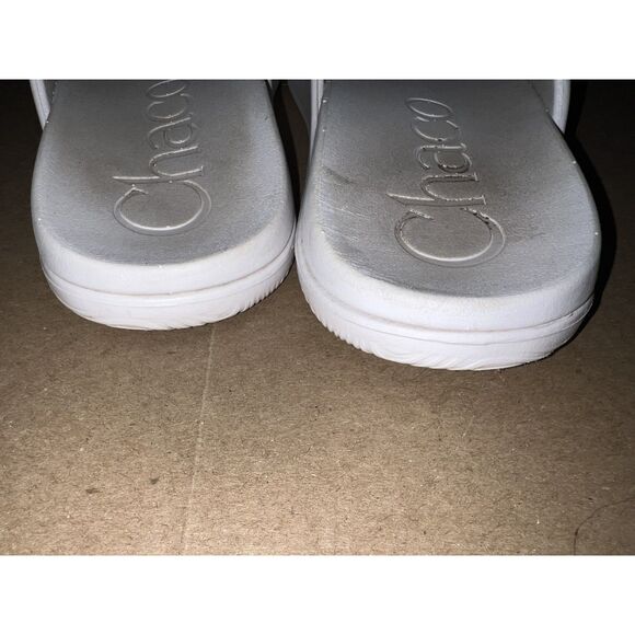 Chacos Chillos White Slide Sandal Women's 8 Straps - Picture 4 of 6